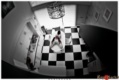 Hogtied on the kitchen table